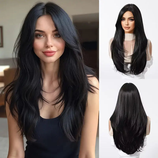 Ladies Straight Hair Full Head Wig