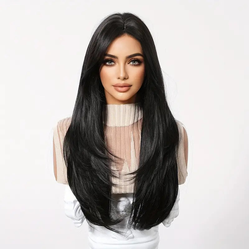 Ladies Straight Hair Full Head Wig